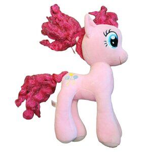 Ty My Little Pony Pinkie Pie Plush Pink Horse Large 16" Toy Doll 2015 JJ1599